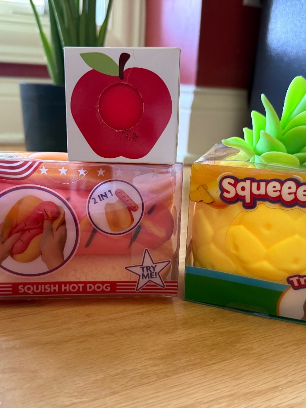 Trending Squishy Bundle Pack Pineapple 🍍 Apple 🍎 Hot Dog 🌭